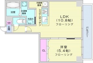 BIBOタワー札幌の物件間取画像